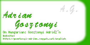 adrian gosztonyi business card